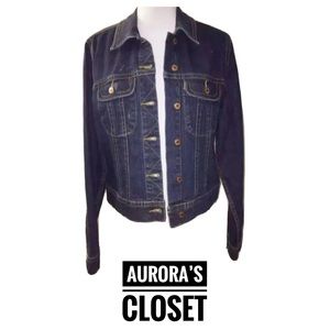 Donna Longo Medium Dark Jean Jacket Heavy